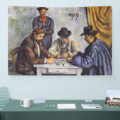 Paul Cezanne - Die Kartenspieler Banner (Messe)
