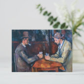 Paul Cezanne - Die Kartenspieler Dankeskarte (Stehend Vorderseite)