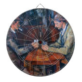 Paul Cezanne - Die Kartenspieler Dartscheibe (vorne)