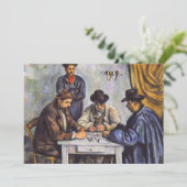 Paul Cezanne - Die Kartenspieler Einladung (Stehend Vorderseite)