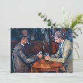 Paul Cezanne - Die Kartenspieler Einladung (Stehend Vorderseite)