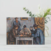 Paul Cezanne - Die Kartenspieler Einladung (Stehend Vorderseite)