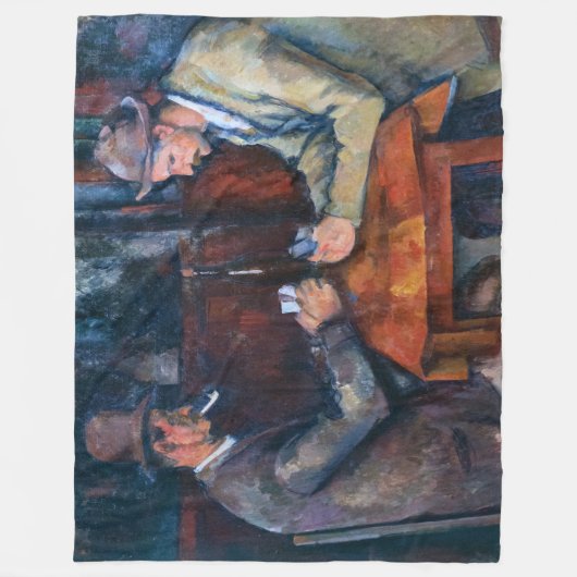 Paul Cezanne - Die Kartenspieler Fleecedecke (Vorderseite)