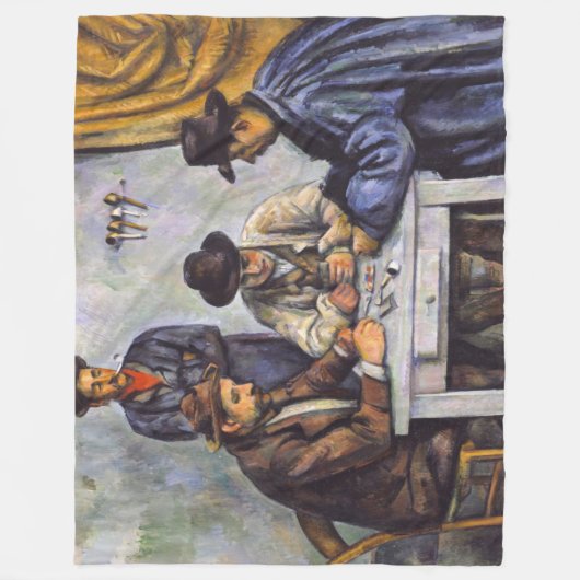 Paul Cezanne - Die Kartenspieler Fleecedecke (Vorderseite)
