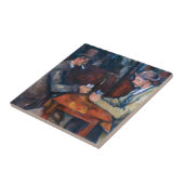 Paul Cezanne - Die Kartenspieler Fliese (Seite)
