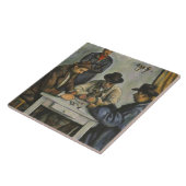 Paul Cezanne - Die Kartenspieler Fliese (Seite)