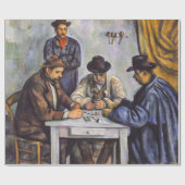 Paul Cezanne - Die Kartenspieler Geschenkpapier (Flach)