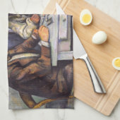 Paul Cezanne - Die Kartenspieler Geschirrtuch (Viertel Falte)