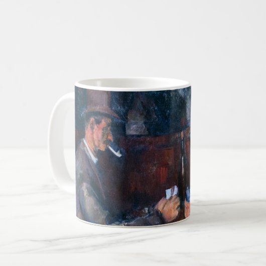 Paul Cezanne - Die Kartenspieler Kaffeetasse (Vorderseite Links)
