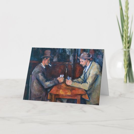 Paul Cezanne - Die Kartenspieler Karte (Vorderseite)