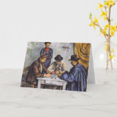 Paul Cezanne - Die Kartenspieler Karte (Gelbe Blume)