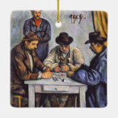 Paul Cezanne - Die Kartenspieler Keramikornament (Rückseite)