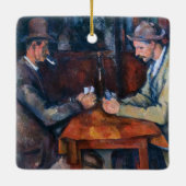 Paul Cezanne - Die Kartenspieler Keramikornament (Rückseite)