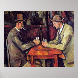 Paul Cezanne - Die Kartenspieler Kunstgemälde Poster