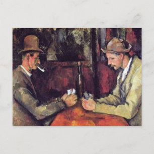 Paul Cezanne - Die Kartenspieler Kunstgemälde Postkarte