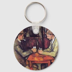 Paul Cezanne - Die Kartenspieler Kunstgemälde Schlüsselanhänger