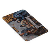 Paul Cezanne - Die Kartenspieler Magnet (Rechte Seite)