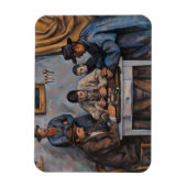 Paul Cezanne - Die Kartenspieler Magnet (Vertikal)