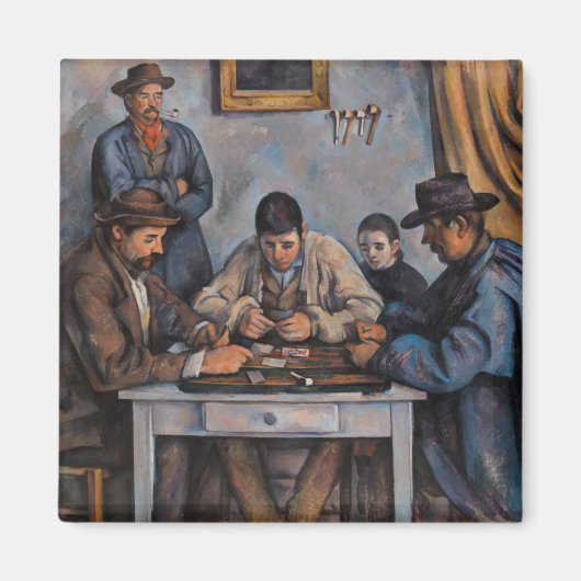 Paul Cezanne - Die Kartenspieler Magnet (Vorne)