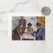 Paul Cezanne - Die Kartenspieler Mitteilungskarte (Vorderseite/Rückseite Beispiel)