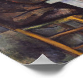 Paul Cezanne - Die Kartenspieler Poster (Ecke)