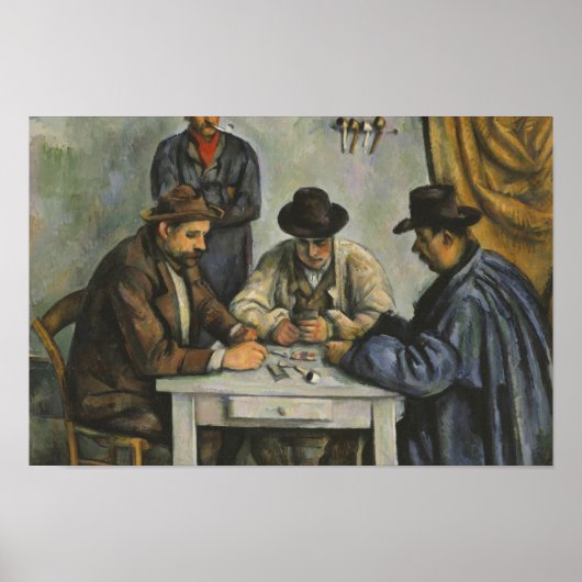Paul Cezanne - Die Kartenspieler Poster (Vorne)
