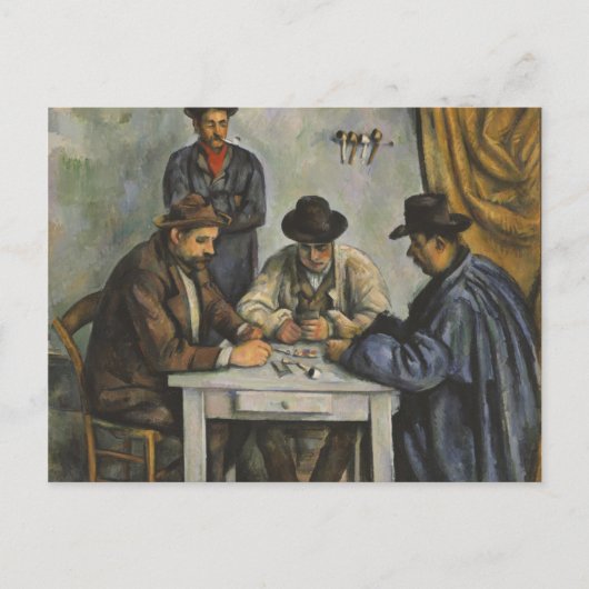 Paul Cézanne - Die Kartenspieler Postkarte (Vorderseite)