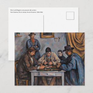 Paul Cezanne - Die Kartenspieler Postkarte