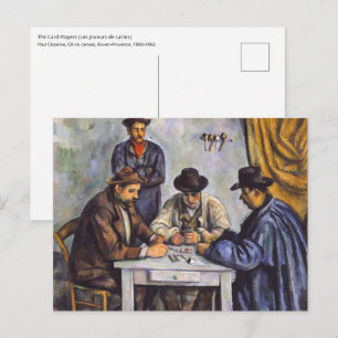 Paul Cezanne - Die Kartenspieler Postkarte