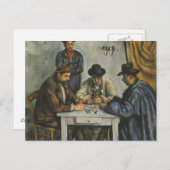 Paul Cezanne - Die Kartenspieler Postkarte (Vorne/Hinten)