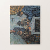 Paul Cezanne | die Kartenspieler Puzzle (Vertikal)