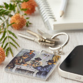 Paul Cezanne - Die Kartenspieler Schlüsselanhänger (Vorderseite rechts)