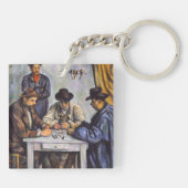 Paul Cezanne - Die Kartenspieler Schlüsselanhänger (Rückseite)
