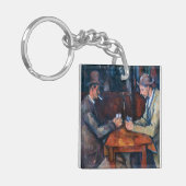 Paul Cezanne - Die Kartenspieler Schlüsselanhänger (Vorderseite links)