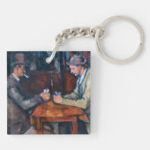 Paul Cezanne - Die Kartenspieler Schlüsselanhänger (Rückseite)