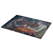 Paul Cezanne - Die Kartenspieler Schneidebrett (Ecke)