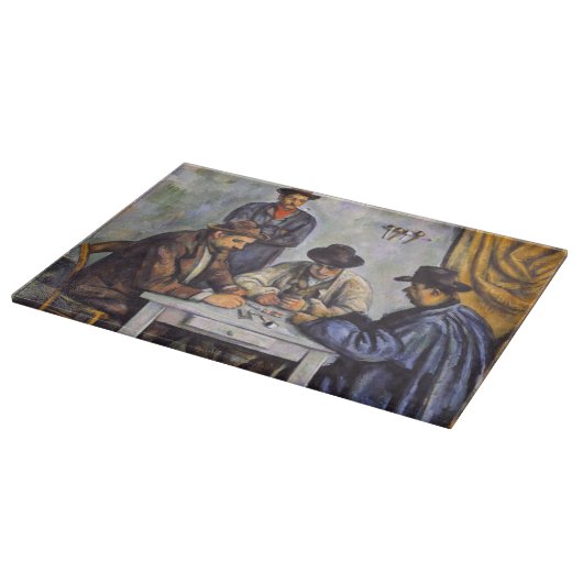 Paul Cezanne - Die Kartenspieler Schneidebrett (Ecke)