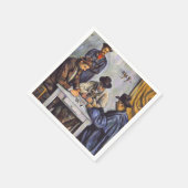 Paul Cezanne - Die Kartenspieler Serviette (Ecke)