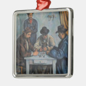 Paul Cezanne | die Kartenspieler Silbernes Ornament (Links)