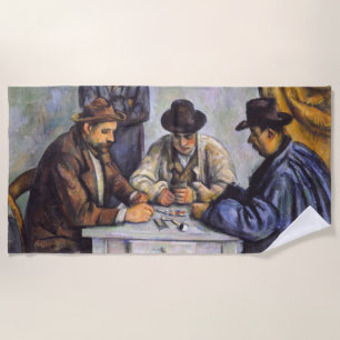 Paul Cezanne - Die Kartenspieler Strandtuch