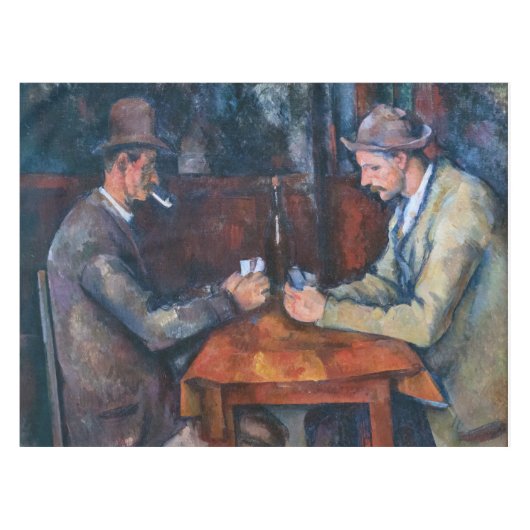 Paul Cezanne - Die Kartenspieler Tischdecke (Vorderseite (Horizontal))