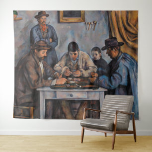 Paul Cezanne - Die Kartenspieler Wandteppich