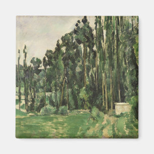 Paul Cezanne   die Pappeln, c.1879-82 Magnet