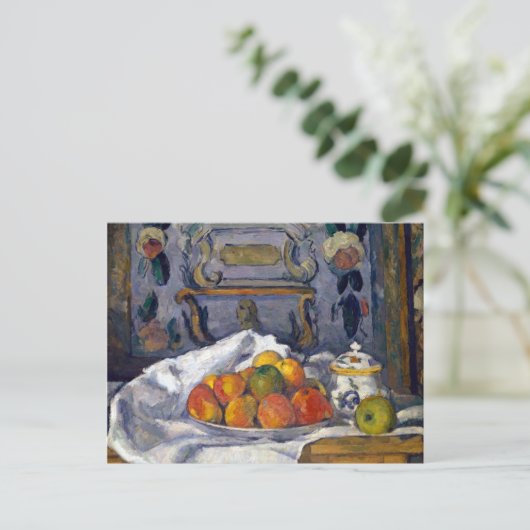 Paul Cezanne Dish of Apples Postkarte (Stehend Vorderseite)