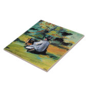Paul Cezanne - Ein Maler bei der Arbeit,  Fliese (Seite)
