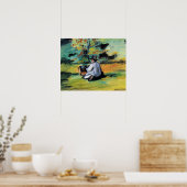 Paul Cezanne - Ein Maler bei der Arbeit, Poster (Küche)