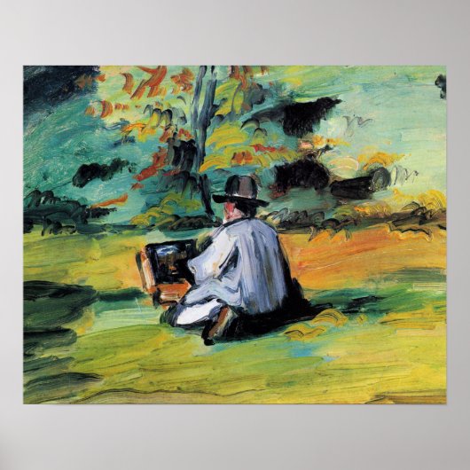 Paul Cezanne - Ein Maler bei der Arbeit, Poster (Vorne)