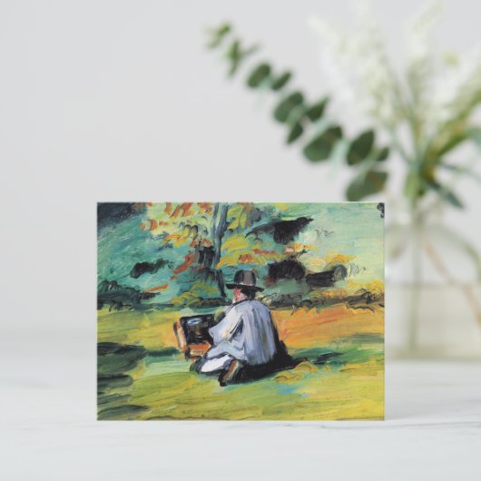 Paul Cezanne - Ein Maler bei der Arbeit, Postkarte (Stehend Vorderseite)