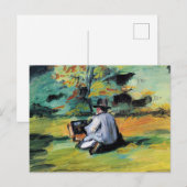 Paul Cezanne - Ein Maler bei der Arbeit, Postkarte (Vorne/Hinten)