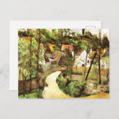 Paul Cezanne, eine Kurve Postkarte (Vorne/Hinten)